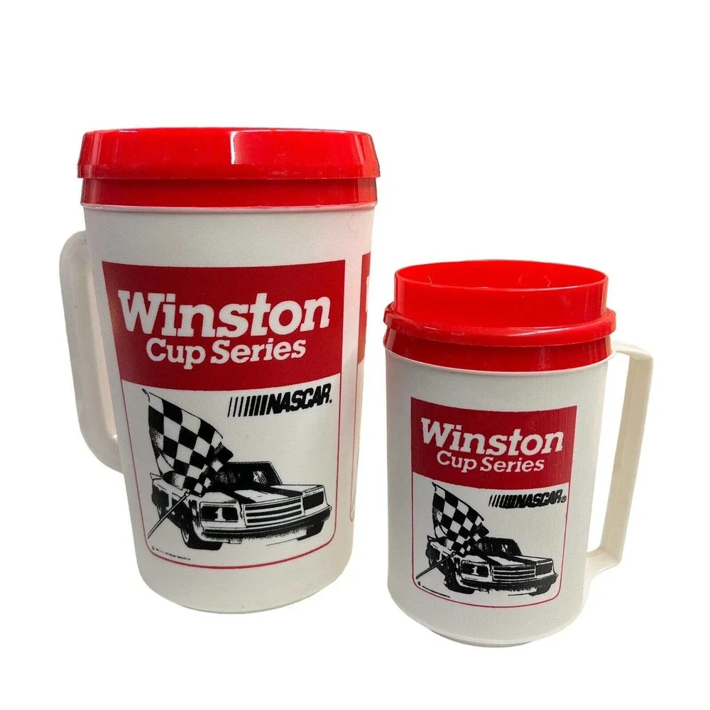 Vintage Aladdin Winston Cup Series Mug & Pitcher Set‎ Nascar Advertising Racing